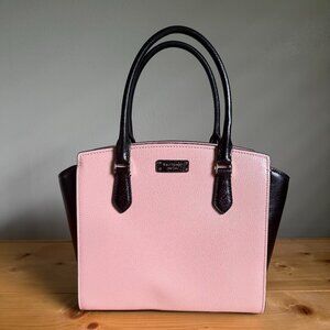 NWT - Kate Spade Jeanne Medium Leather Satchel – Pink & Black WKRU6043